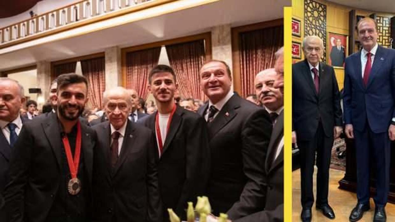 Türkiye Taekwondo Federasyonu başkanı Prof. Dr. Şahin, MHP lideri Bahçeli’yi ziyaret etti