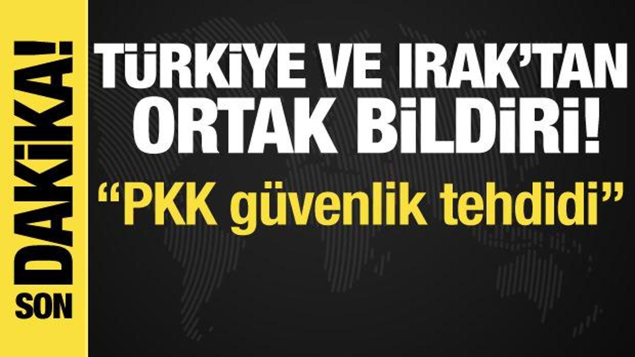 Türkiye ve Irak'tan ortak bildiri: 