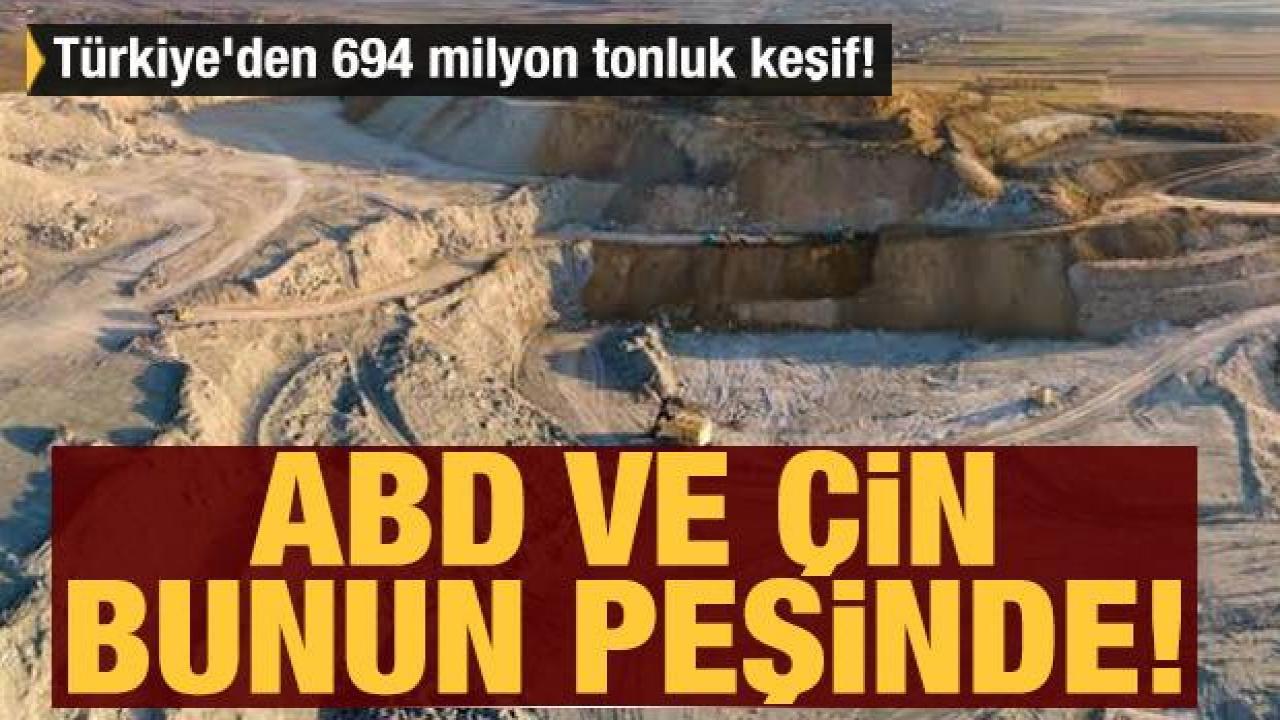 Türkiye'de 694 milyon ton NTE keşfetti! Çin, ABD bunun peşinde