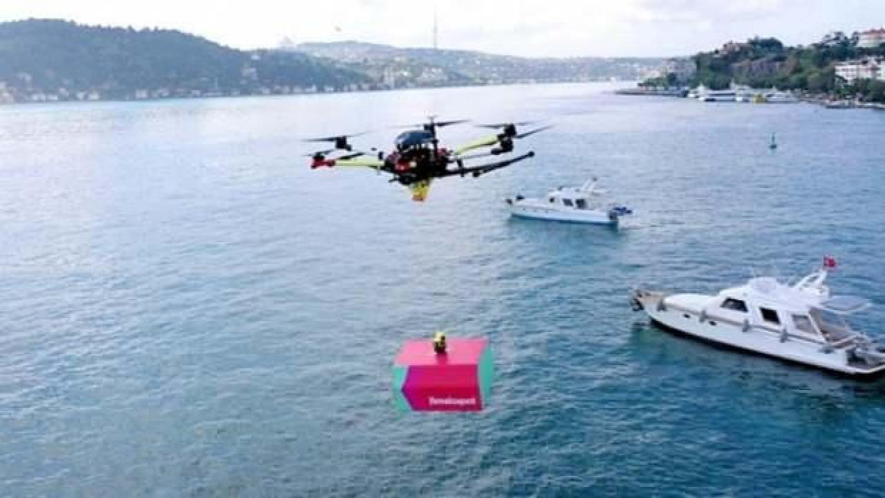 Türkiye'de bir ilk! Yemeksepeti teslimatını drone ile yaptı