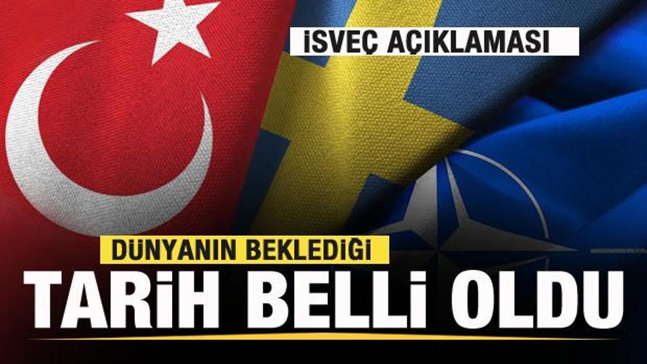 Türkiye'den İsveç açıklaması! Dünyanın beklediği tarih belli oldu