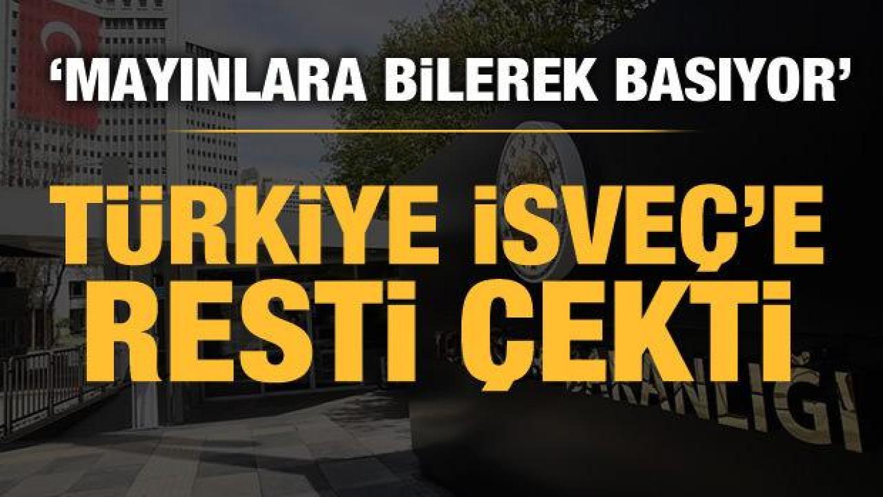 Türkiye'den İsveç açıklaması: Terör örgütleri mayınlar döşüyor