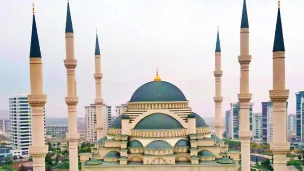 Türkiye'nin ikinci büyük camiinde sona yaklaşıldı