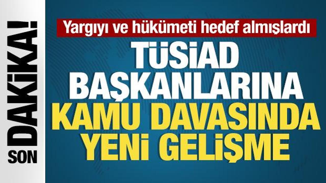 TÜSİAD Başkanları Turan ve Aras'ın hakim karşısına çıkacağı tarih belli oldu