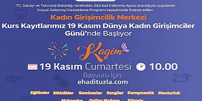 TUZLA BELEDİYESİ KADIN GİRİŞİMCİLİK MERKEZİ’NDE 12 FARKLI BRANŞTA EĞİTİMLER BAŞLIYOR