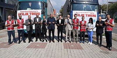 TUZLA’DAN YARDIM TIRLARI PAKİSTAN İÇİN YOLA ÇIKTI