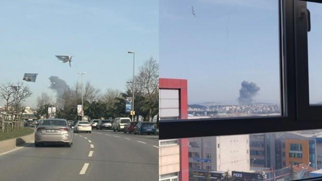 Tuzla'da fabrika yangını: Çok sayıda ekip bölgede