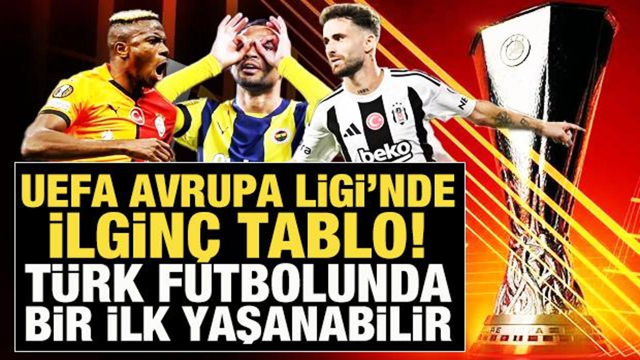 UEFA Avrupa Ligi'nde ilginç tablo! Türk futbolunda bir ilk yaşanabilir