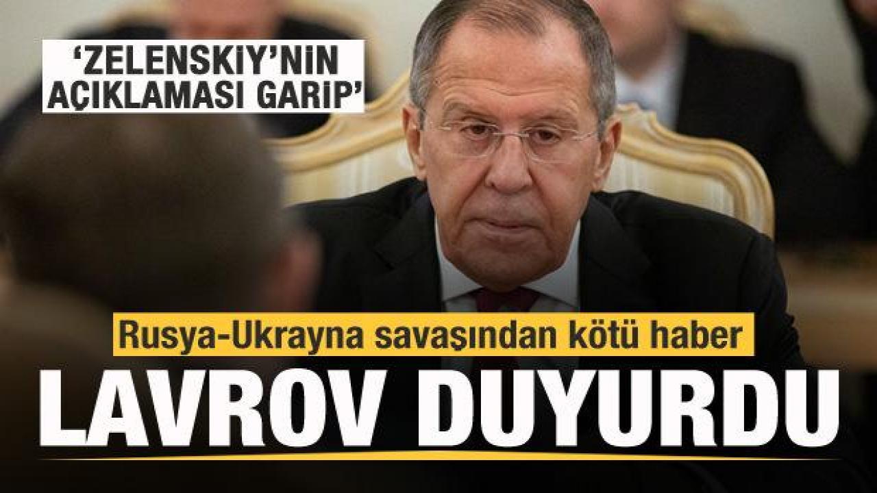 Ukrayna-Rusya savaşından kötü haber! Lavrov duyurdu