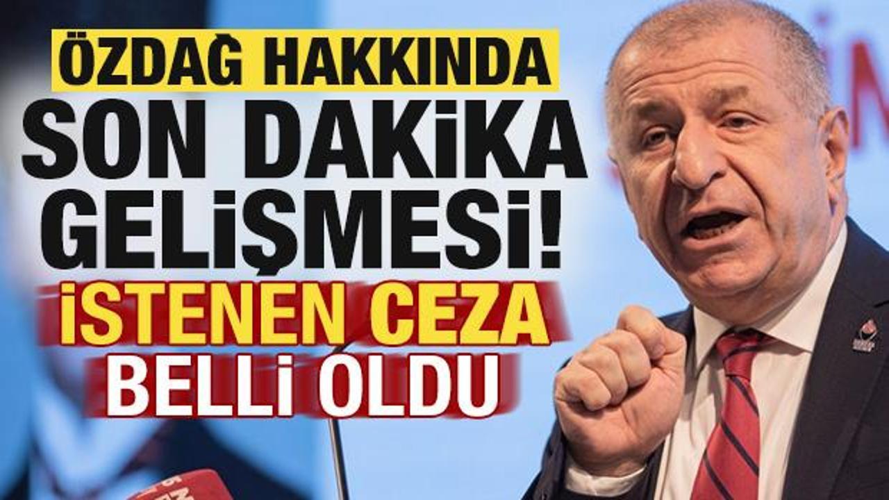 Ümit Özdağ hakkında son dakika gelişmesi!
