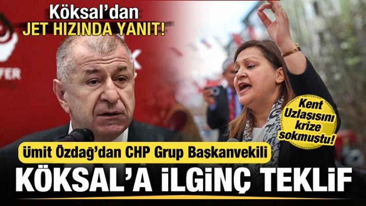 Ümit Özdağ'dan, Kent uzlaşısını krize sokan Burcu Köksal'a teklif! Jet hızında yanıt