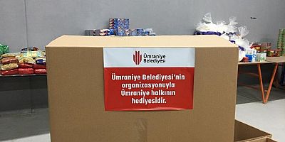 ÜMRANİYE BELEDİYESİ’NDEN KONTEYNER KENT İÇİN “BİR KOLİ DE SİZDEN OLSUN” 