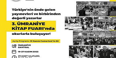 ÜMRANİYE KİTAP FUARI 3. KEZ KAPILARINI AÇIYOR