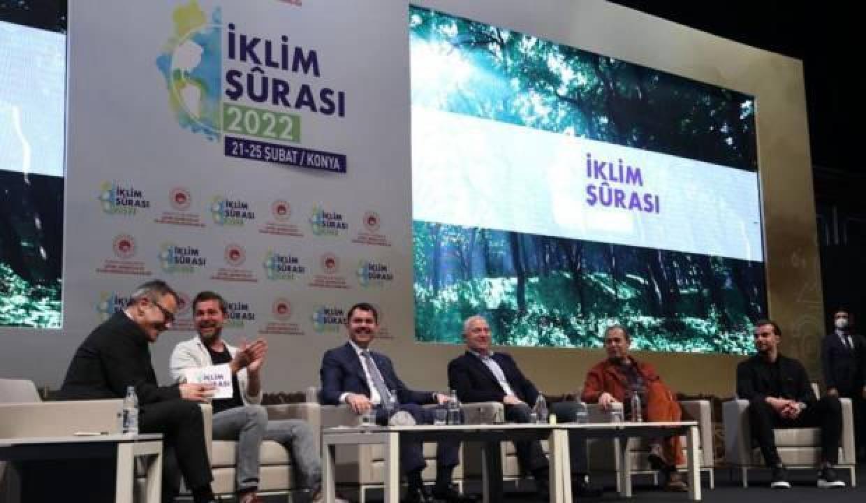 Ünlü isimlerden Bakan Kurum'la İklim Şurası'nda buluştu