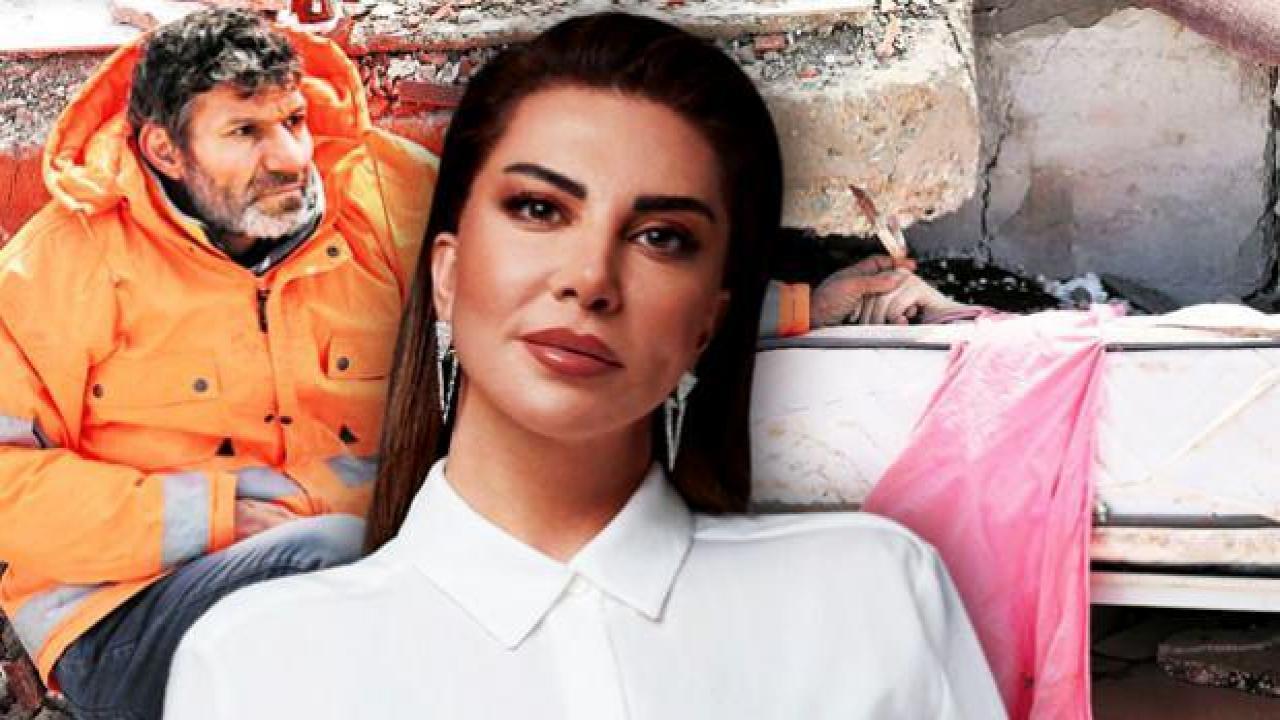 Ünlü şarkıcı Ebru Yaşar'dan, depremin simgesi olan acılı babaya alkışlanacak yardım!