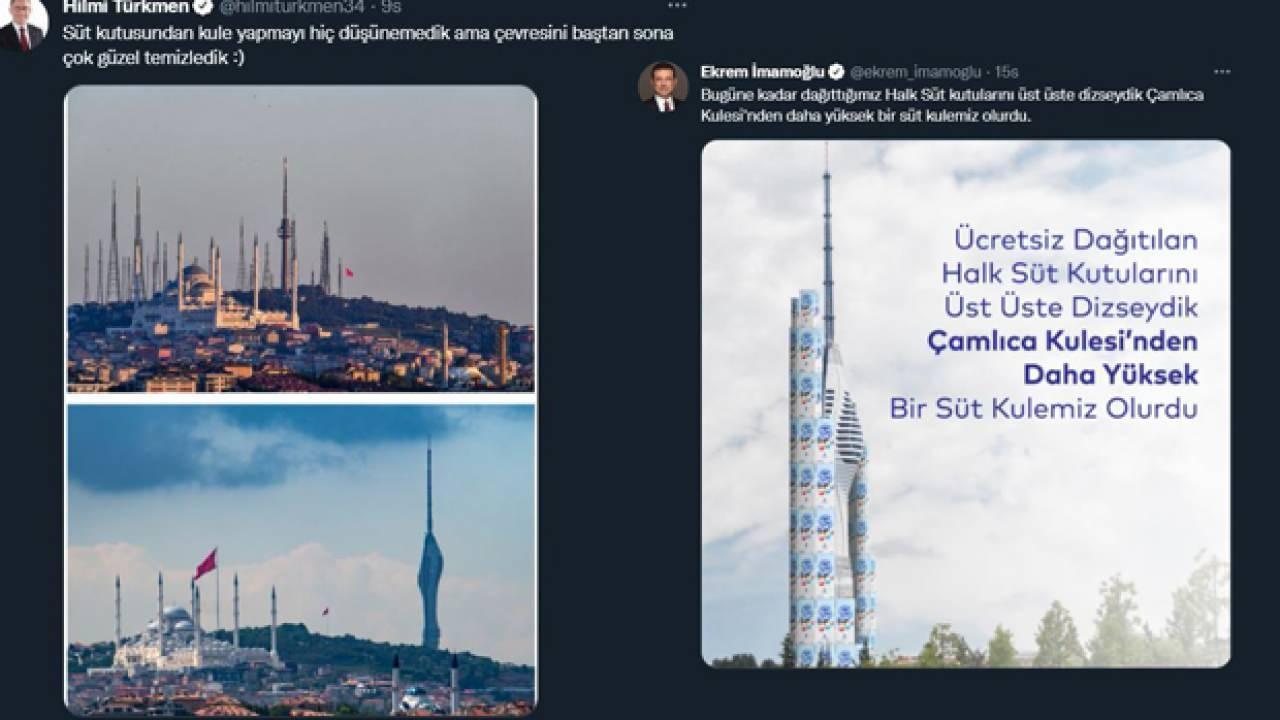 Üsküdar Belediye Başkanı Türkmen'den Ekrem İmamoğlu'nun süt kutusu paylaşımına cevap