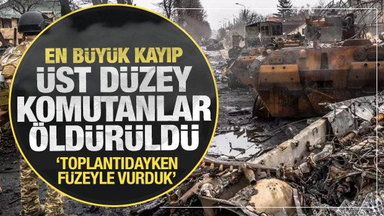 Üst düzey komutanlar öldürüldü! En büyük kayıp: Toplantıdayken füzeyle vurduk