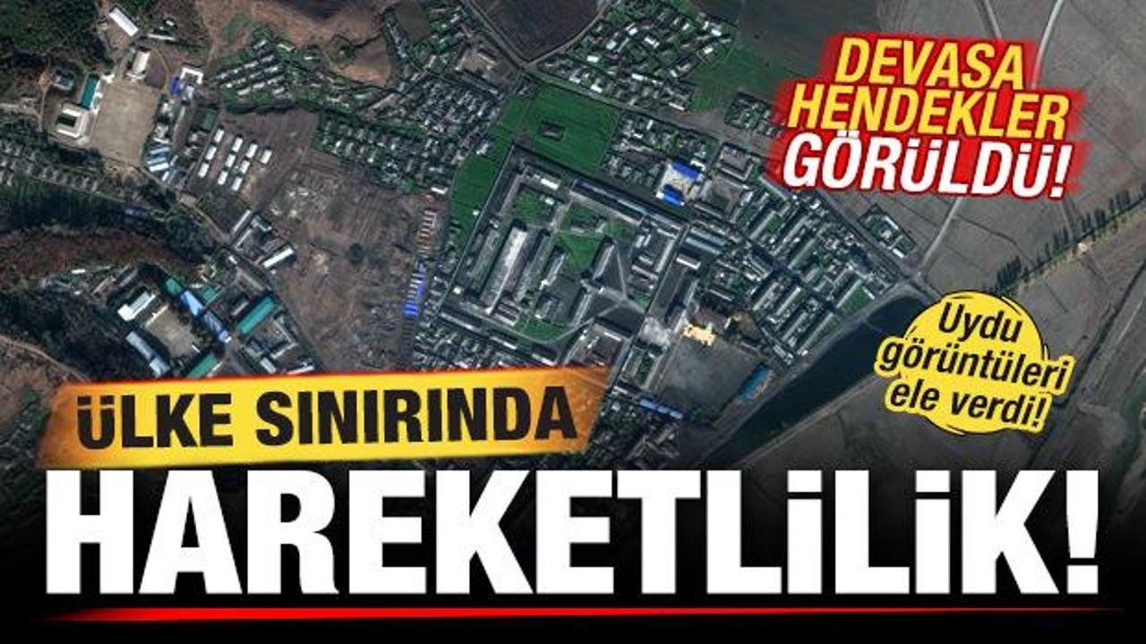 Uydu görüntüleri ele verdi! Ülke sınırında hareketlilik! Devasa hendekler görüldü...