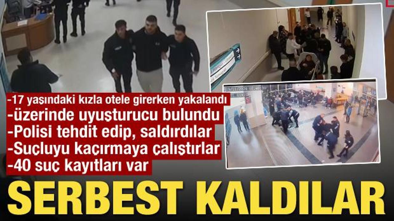 Uyuşturucuyla yakalanıp polise saldırdılar! Mahkeme suç makinelerini serbest bıraktı