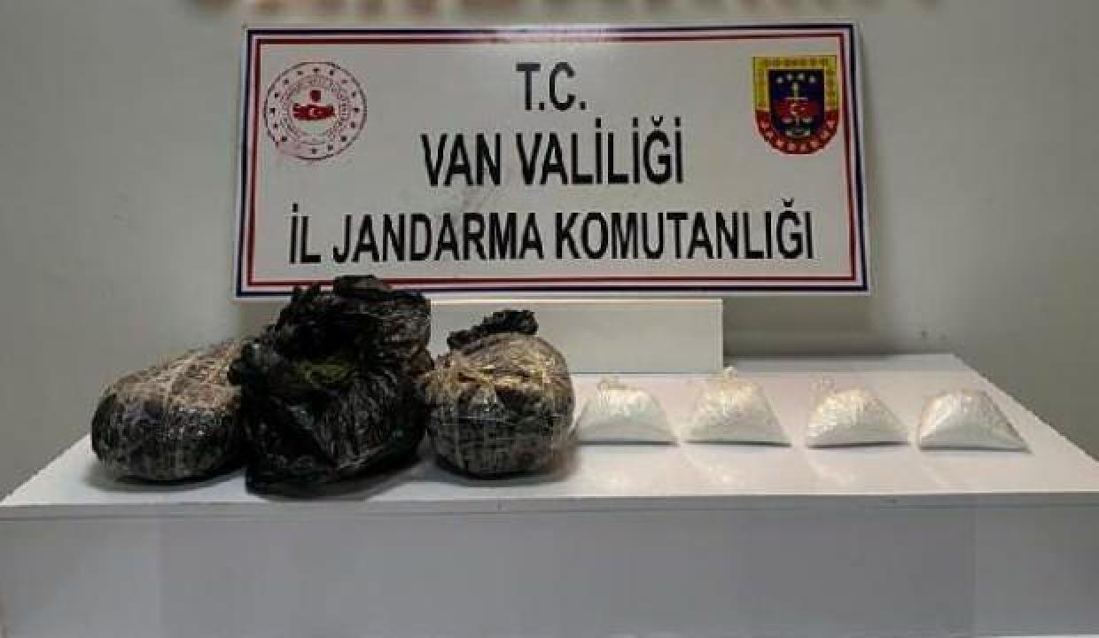 Van'da arazide 5,5 kilo uyuşturucu ele geçirildi