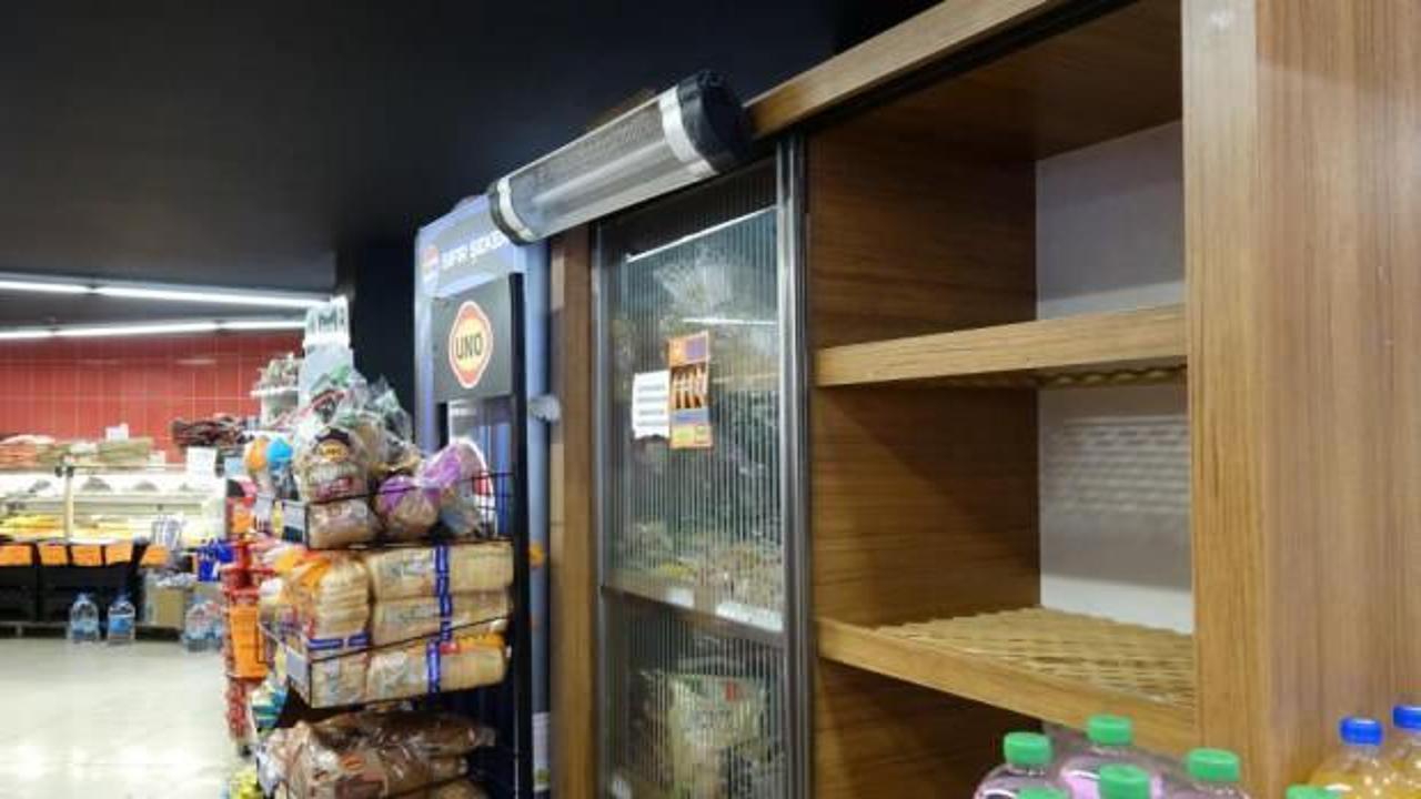 Van'da market ve bakkalların ekmek dolapları boş kaldı