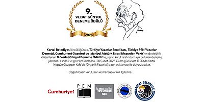 'Vedat Günyol 9. Deneme Ödülü'nün Kazanan İsimleri Basın Toplantısında Açıklanacak