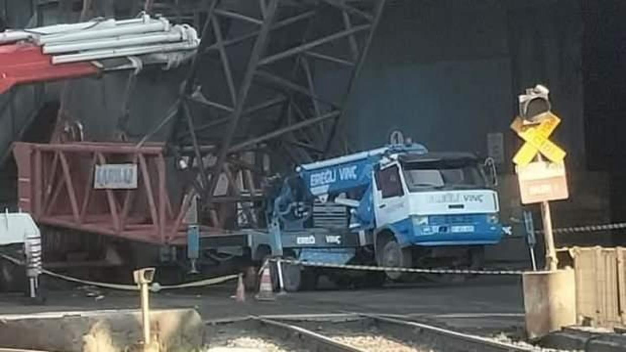 Vinç işçilerin üzerine devrildi: 1 ölü, 1 yaralı