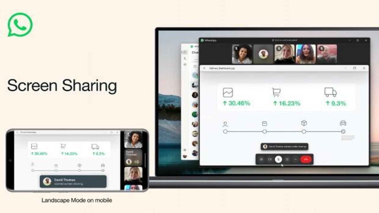 WhatsApp'ta ekran paylaşma devri resmen başladı!