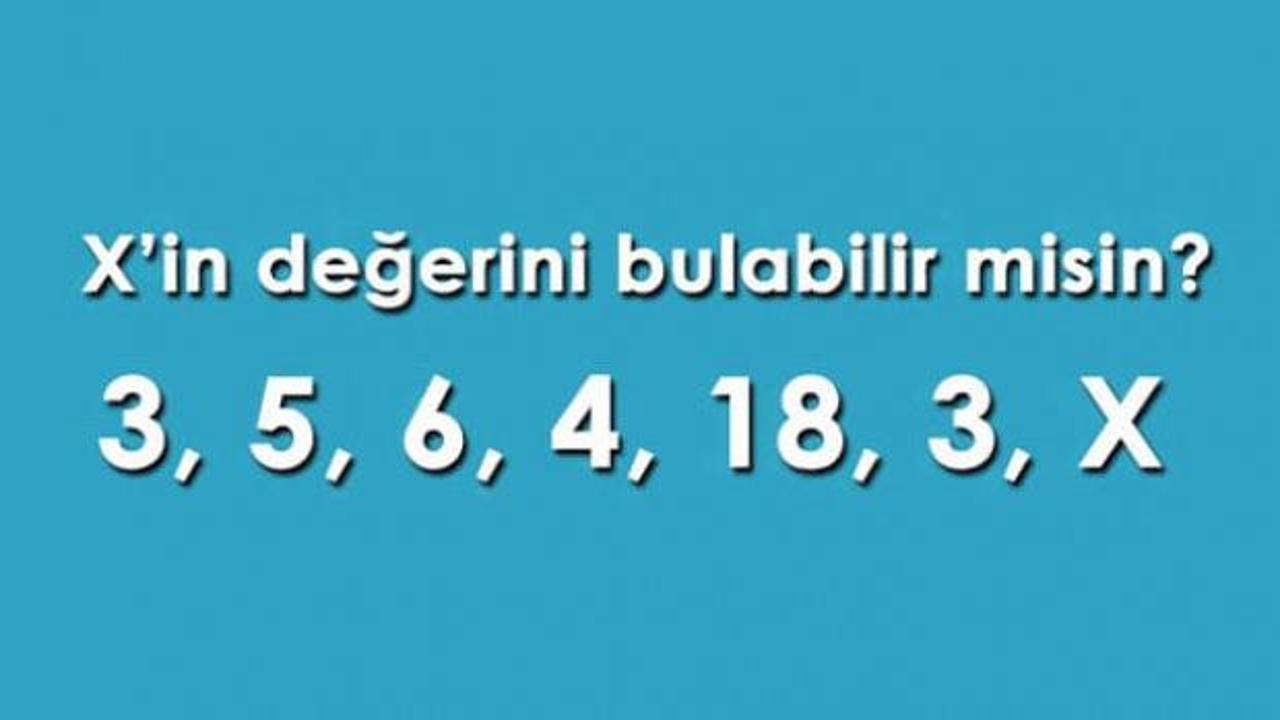 X’in değerini bul: Zihinsel çevikliğinizi test edin!