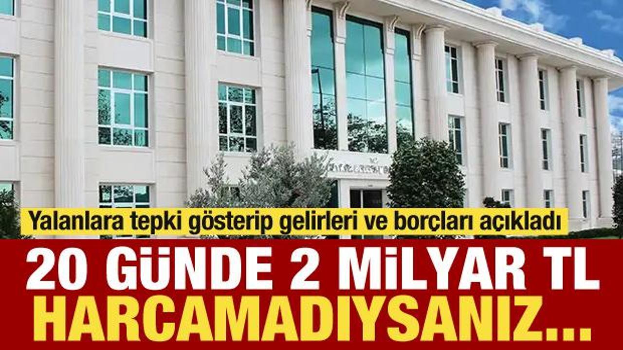Yalanlara tepki gösterip borçları açıkladı! 20 günde 2 milyar TL harcamadıysanız...