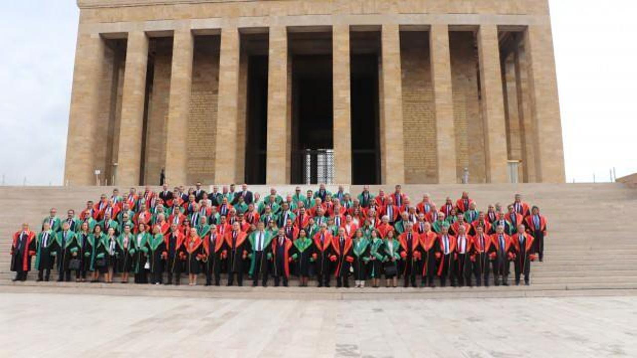 Yargıtay üyelerinden Anıtkabir'e ziyaret