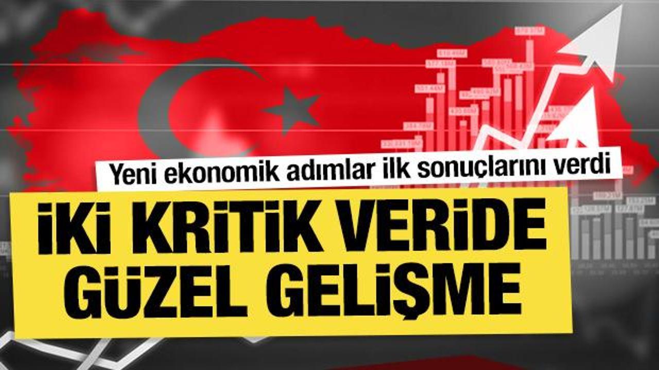 Yeni ekonomik adımlar ilk sonuçlarını verdi: İki kritik veride güzel gelişme