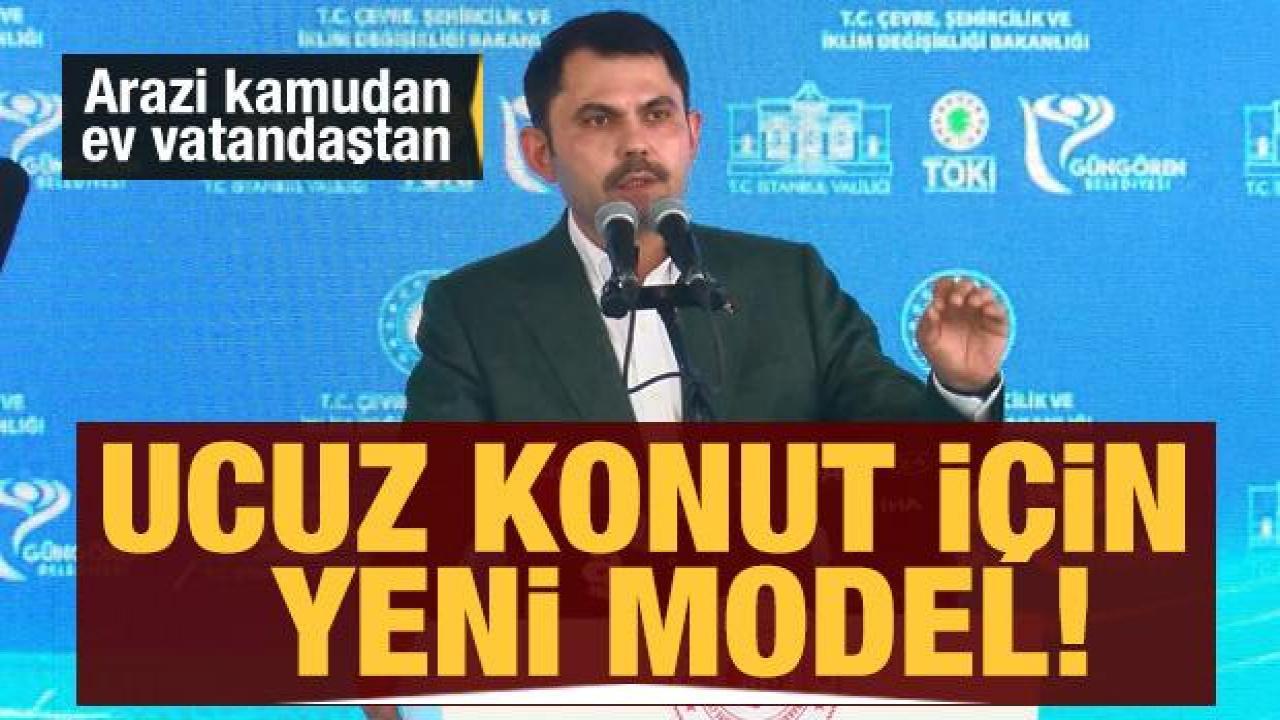 Yeni ucuz konut modeli: Arazi kamudan, ev vatandaştan