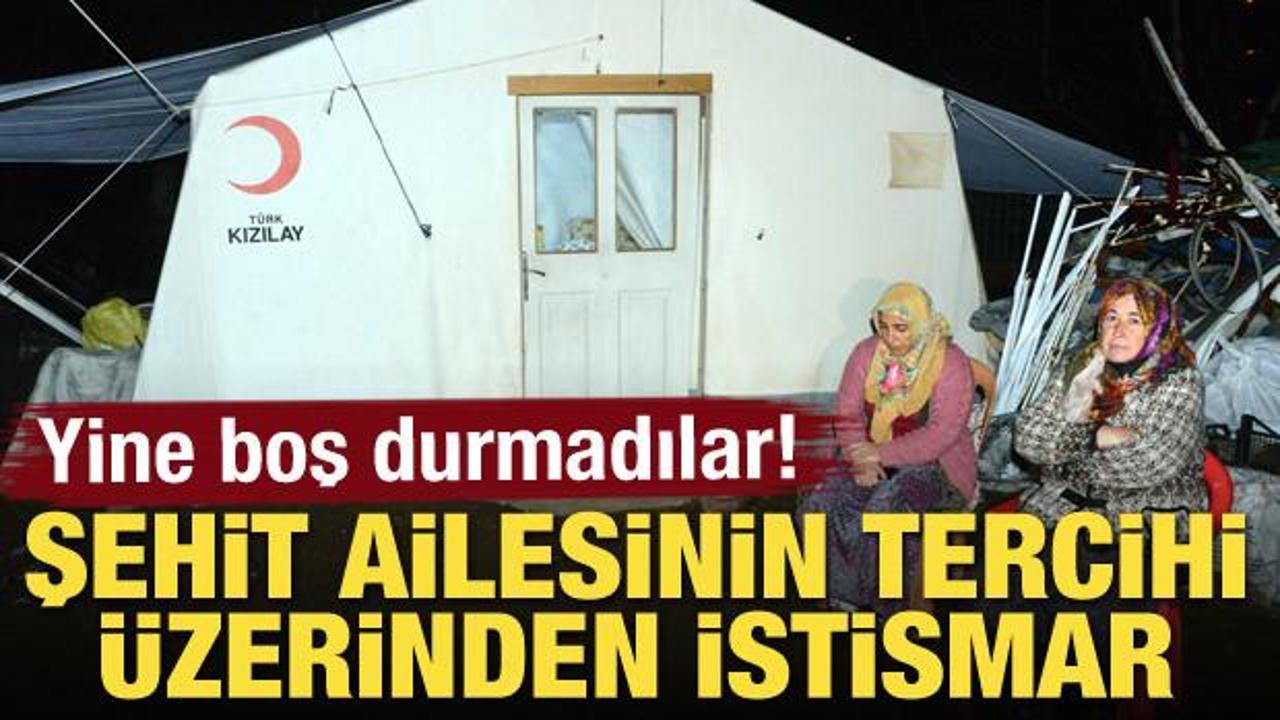 Yine boş durmadılar! Şehit ailesinin tercihi üzerinden istismar