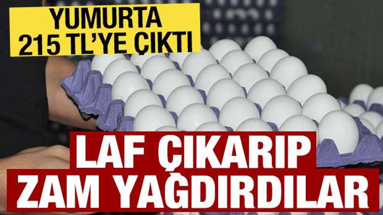Yok böyle zam: Yumurtanın fiyatı 215 TL'ye çıktı