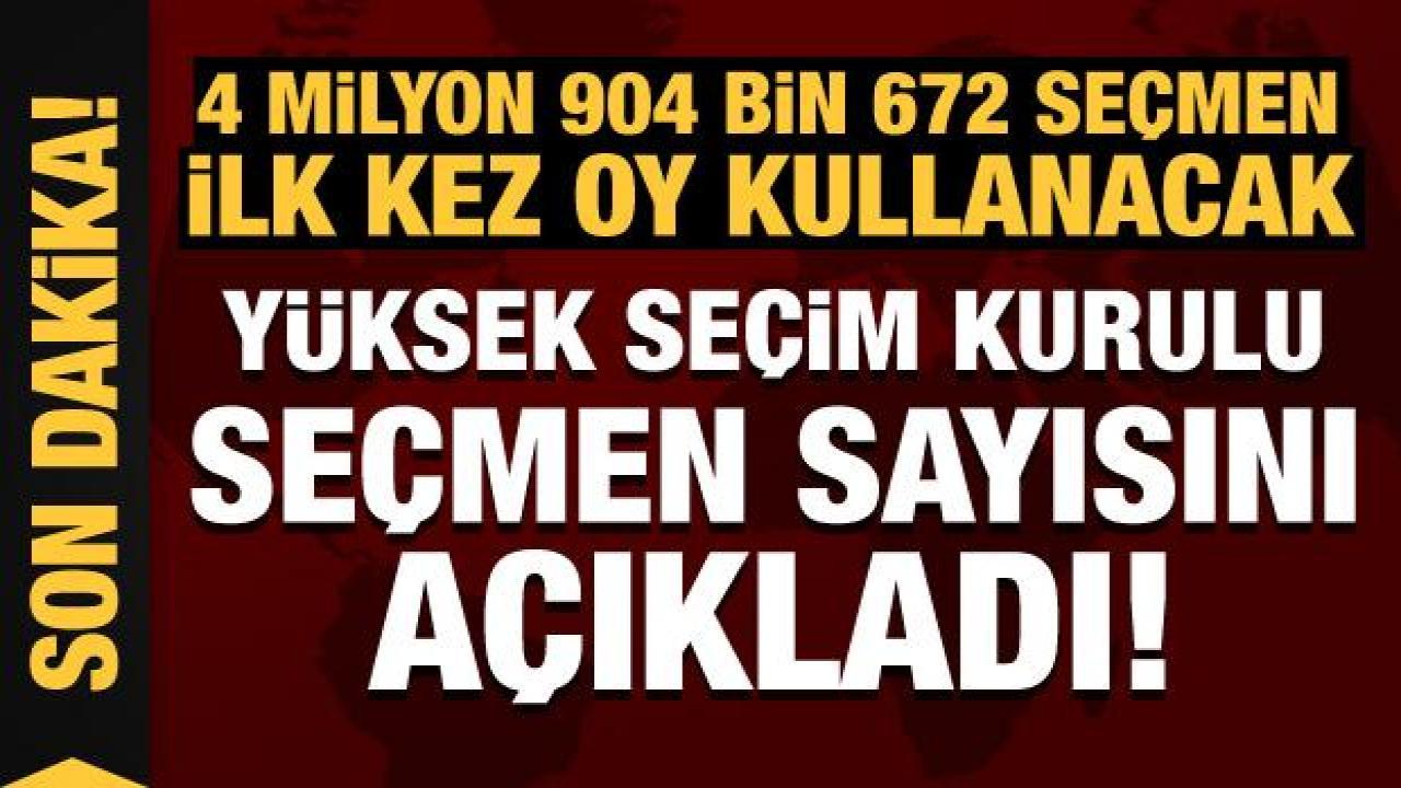 YSK Başkanı Yener, yurt içi seçmen sayısını açıkladı!