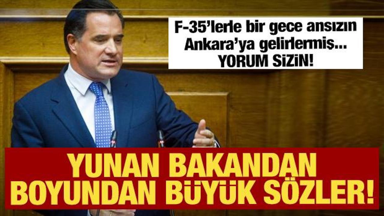 Yunan Bakandan boyundan büyük sözler! F-35'lerle bir gece ansızın Ankara'ya gelebiliriz!
