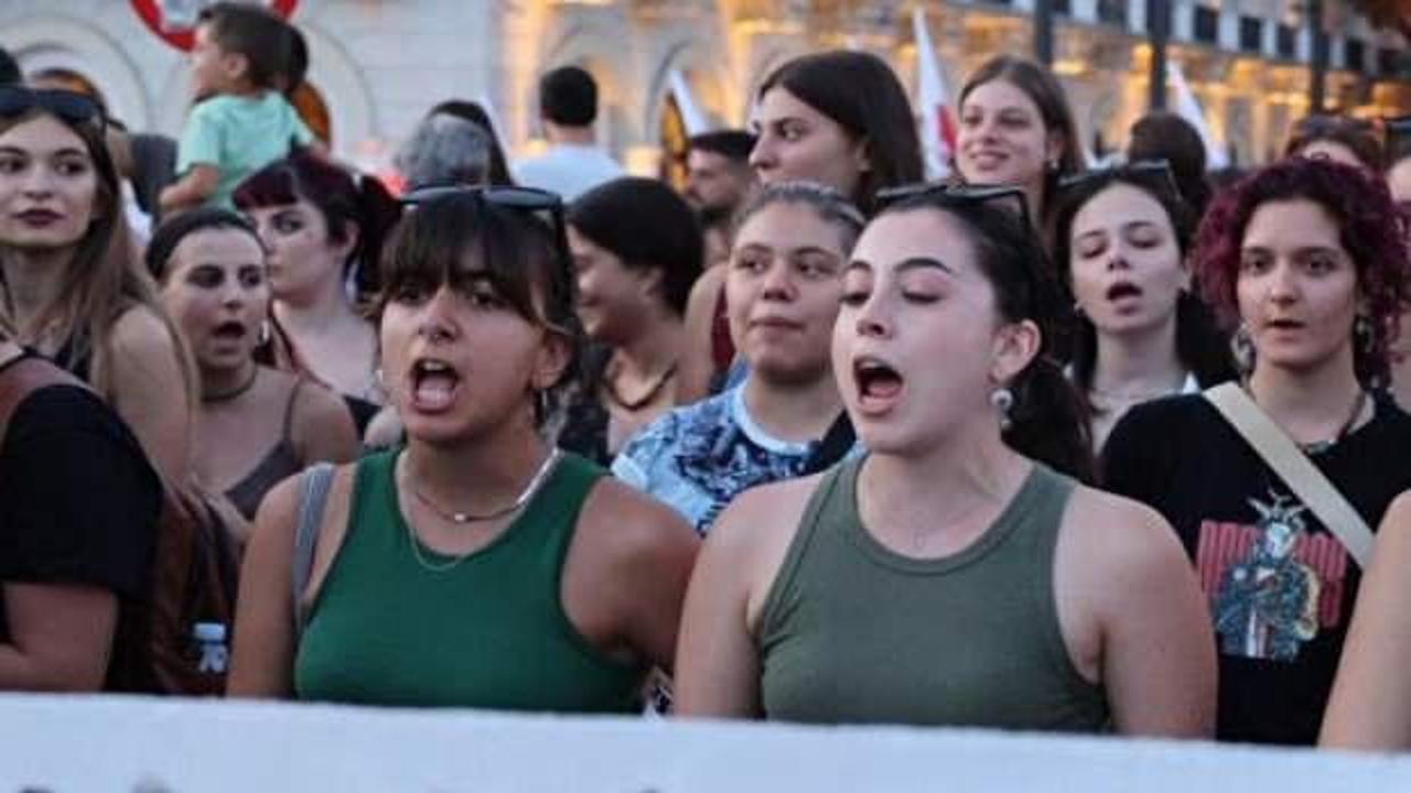 Yunanistan'da hükümet protestosu