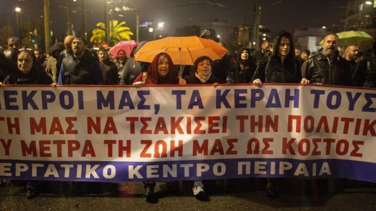 Yunanistan'da tren kazasında bilanço artıyor! İşçilerin Militan Cephesi'nden protesto