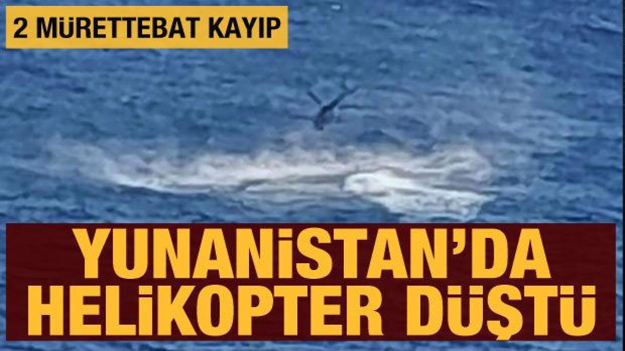 Yunanistan'da yangın söndürme helikopteri düştü