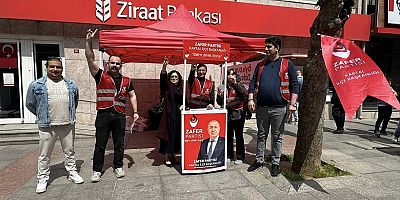Zafer Partisi Kartal İlçe Başkanlığı Soğanlık’ta stant açtı
