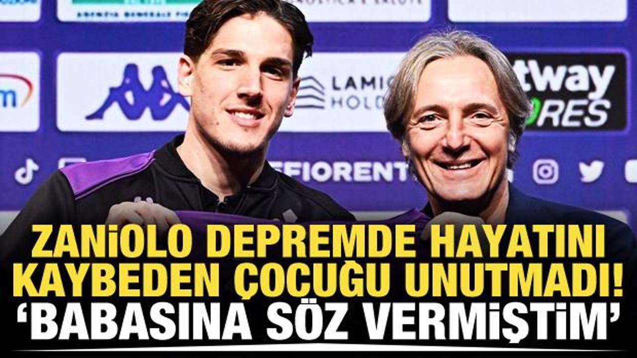 Zaniolo'dan duygulandıran 17 numara açıklaması! 'Depremde hayatını kaybeden çocuk için...'