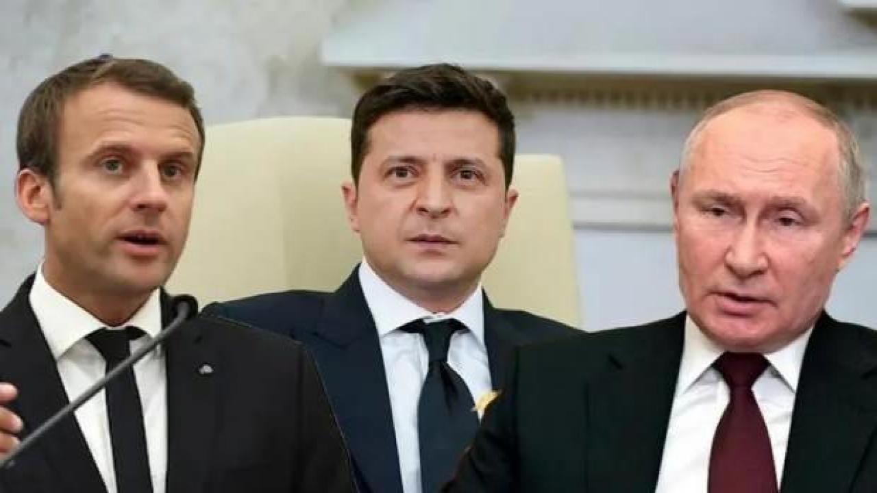 Zelenski: Macron, Putin'in imajını kurtarmak için bizden toprak istedi