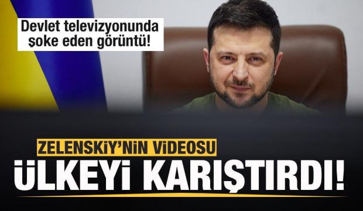 Zelenskiy'nin videosu ülkeyi karıştırdı! Şoke eden görüntü bir anda viral oldu