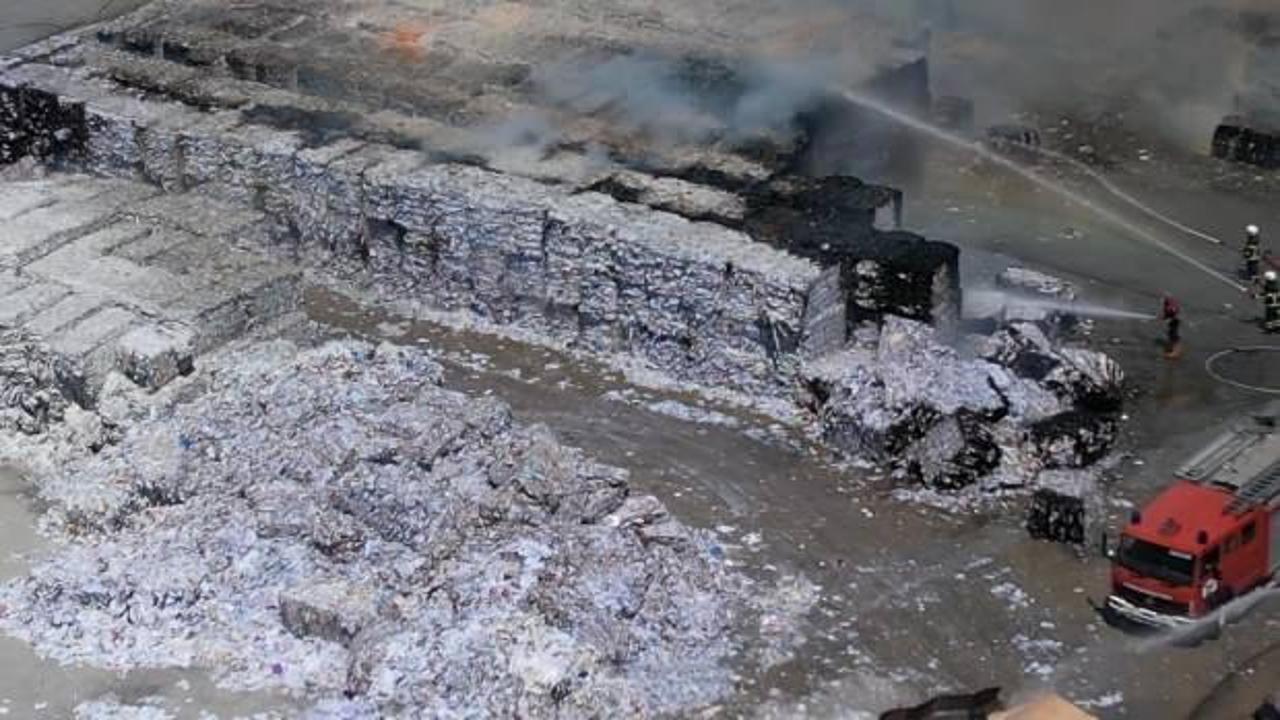 Zonguldak'ta kağıt fabrikasında yangın!