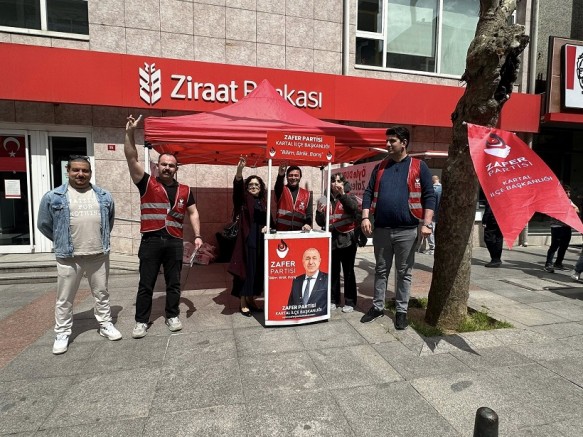 Zafer Partisi Kartal İlçe Başkanlığı Soğanlık’ta stant açtı